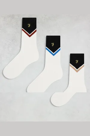 Farah 3 pack jutter socks in