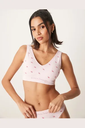 Boux Avenue Rose printed bralet in