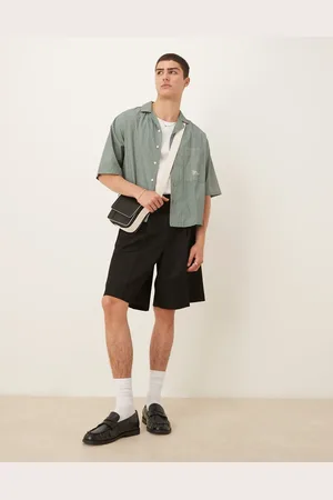 ASOS Wide leg dressy shorts with front pleats in