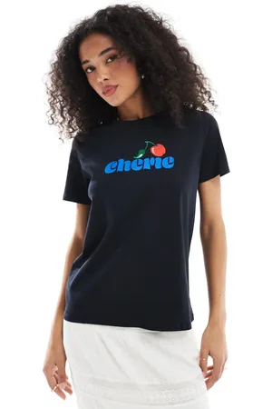 French Connection Cherie print t-shirt in