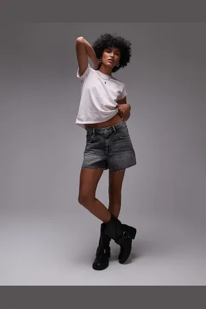 AllSaints Tate denim shorts in washed