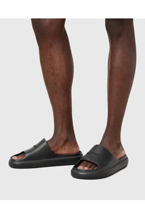 AllSaints Dune rubber slides in