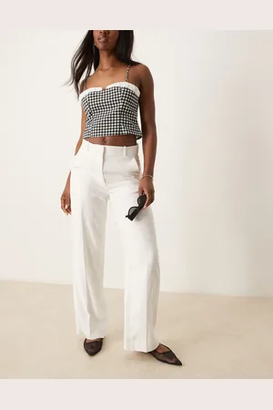 Abercrombie & Fitch Classic high rise wide leg pants in