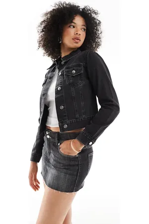 Miss Selfridge Denim girlfriend jacket in clean wash