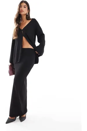 SNDYS Premium knit low rise maxi skirt in - part of a set