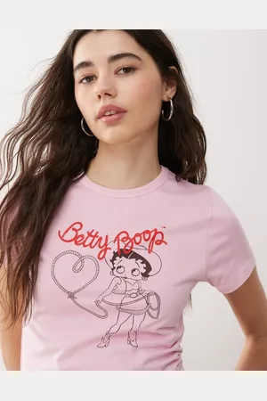 Reclaimed Licensed Betty Boop baby tee in