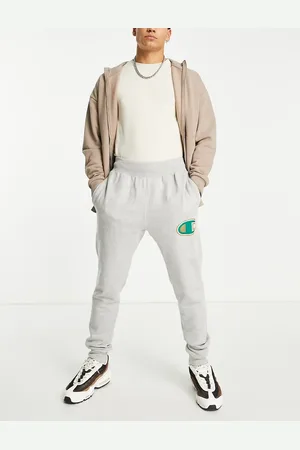 Champion Collegiate logo sweatpants in gray