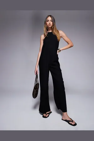 River Island Linen blend jumpsuit in