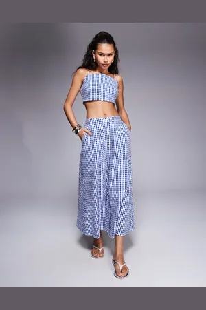 River Island Midaxi gingham skirt in - part of a set