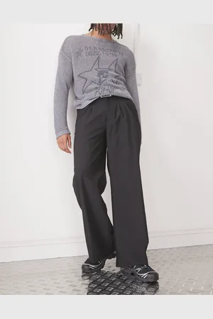 COLLUSION Relaxed wide leg tailored pants in