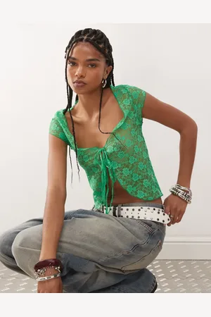 COLLUSION Lace cami top in bright