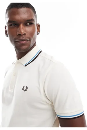 Fred Perry Twin tipped polo shirt in ecru