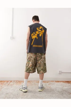 COLLUSION Washed tank with print