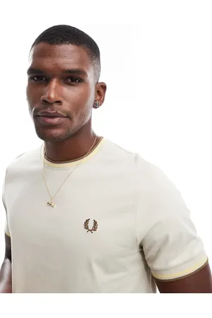 Fred Perry Twin tipped T-shirt in beige