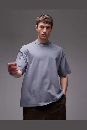 Topman Extreme oversized washed raw seam detail T-shirt in