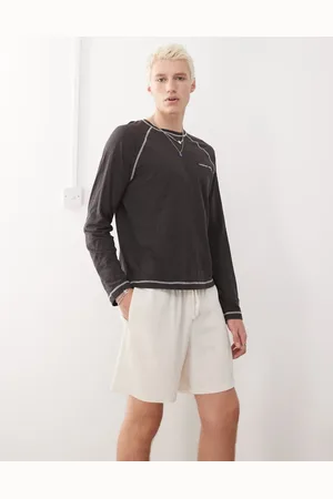 Reclaimed Linen blend shorts in cream