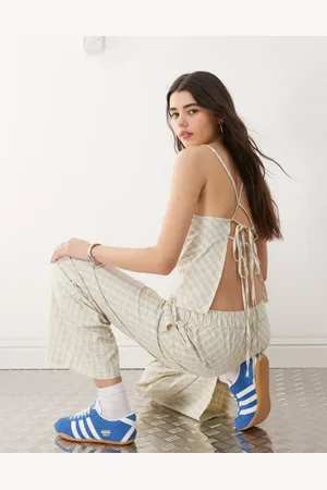 COLLUSION Cami top in plaid - part of a set