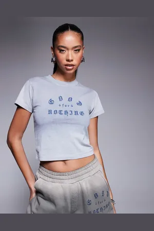 Good For Nothing Cropped logo T-shirt in
