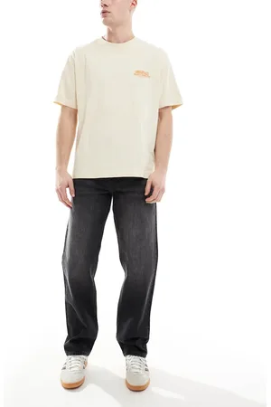 ASOS Straight fit jeans with stretch in washed