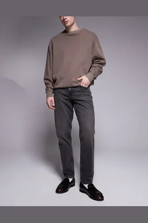ASOS Tapered fit jeans in washed gray