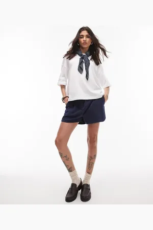 Topshop Pintuck sweatpants short in