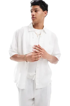 Pull&Bear 100% linen shirt in - part of a set