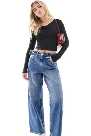 Miss Selfridge Cinched waist baggy jean