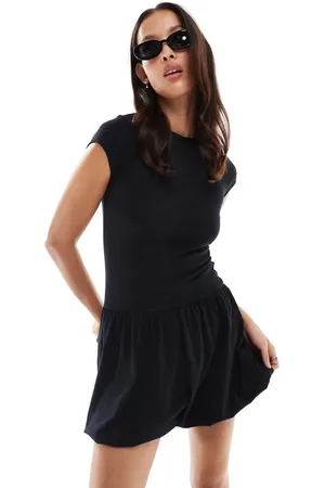 ASOS Short sleeve bubble hem mini dress in