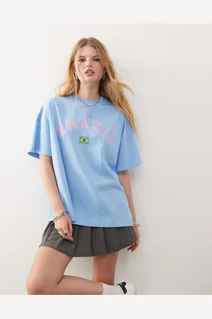 COLLUSION Brazil graphic boyfriend T-shirt in