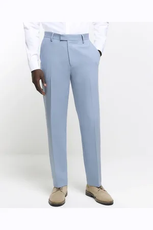 River Island Textured suit pants in