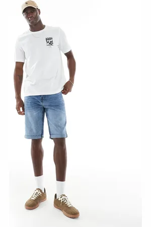 French Connection French Connection classic denim shorts in light wash