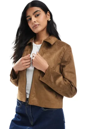 ONLY Faux suede jacket in light