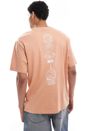 Only & Sons Oversized fit t-shirt with Kasbah print in washed