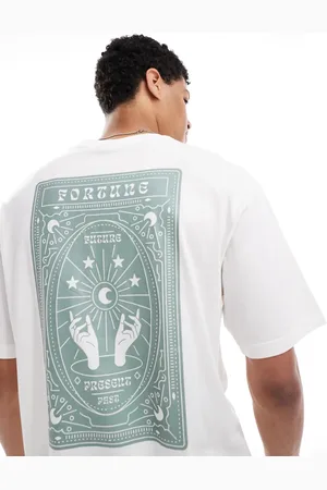 Only & Sons Oversized t-shirt with fortune back print in