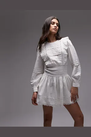 Topshop Prairie mini tea dress in