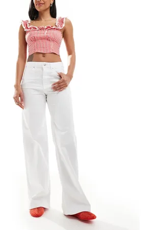 ONLY Blush high waist wide leg jeans in