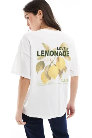 ONLY Oversized tee in lemon print