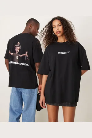 ASOS Disney Pixar unisex oversized t-shirt with Toy Story Sid prints in