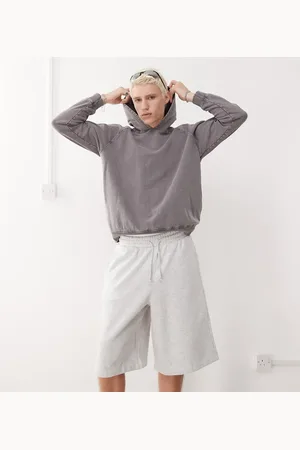 COLLUSION Relaxed skater jersey sweat shorts in heather