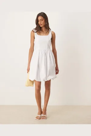 JDY Bubble hem mini dress in
