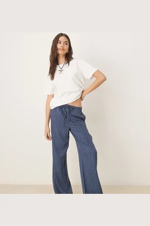 JDY Wide leg pants in stripes