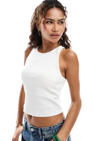 ONLY Built-in bra ribbed tank top in