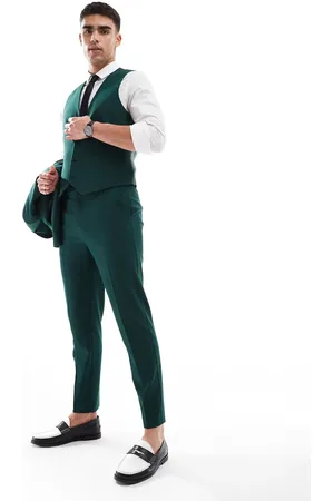 ASOS Tapered suit pants in dark