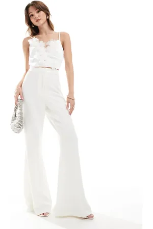 French Connection Arlette flare leg pants in
