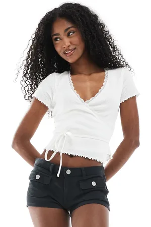 Monki Pocket detail micro hotpants in