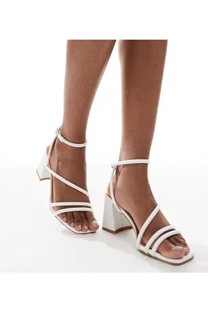 SEQWL Strappy block heeled sandals in