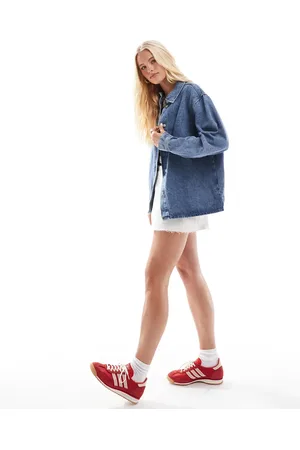 ONLY Oversized denim shirt in light wash