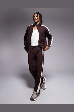 River Island Crochet taped wide leg sweatpants in - part of a set