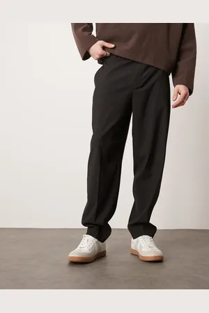 ASOS Relaxed tapered fit dress pants in