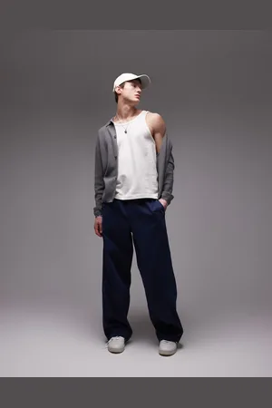 Topman Baggy fit chino twill pants in